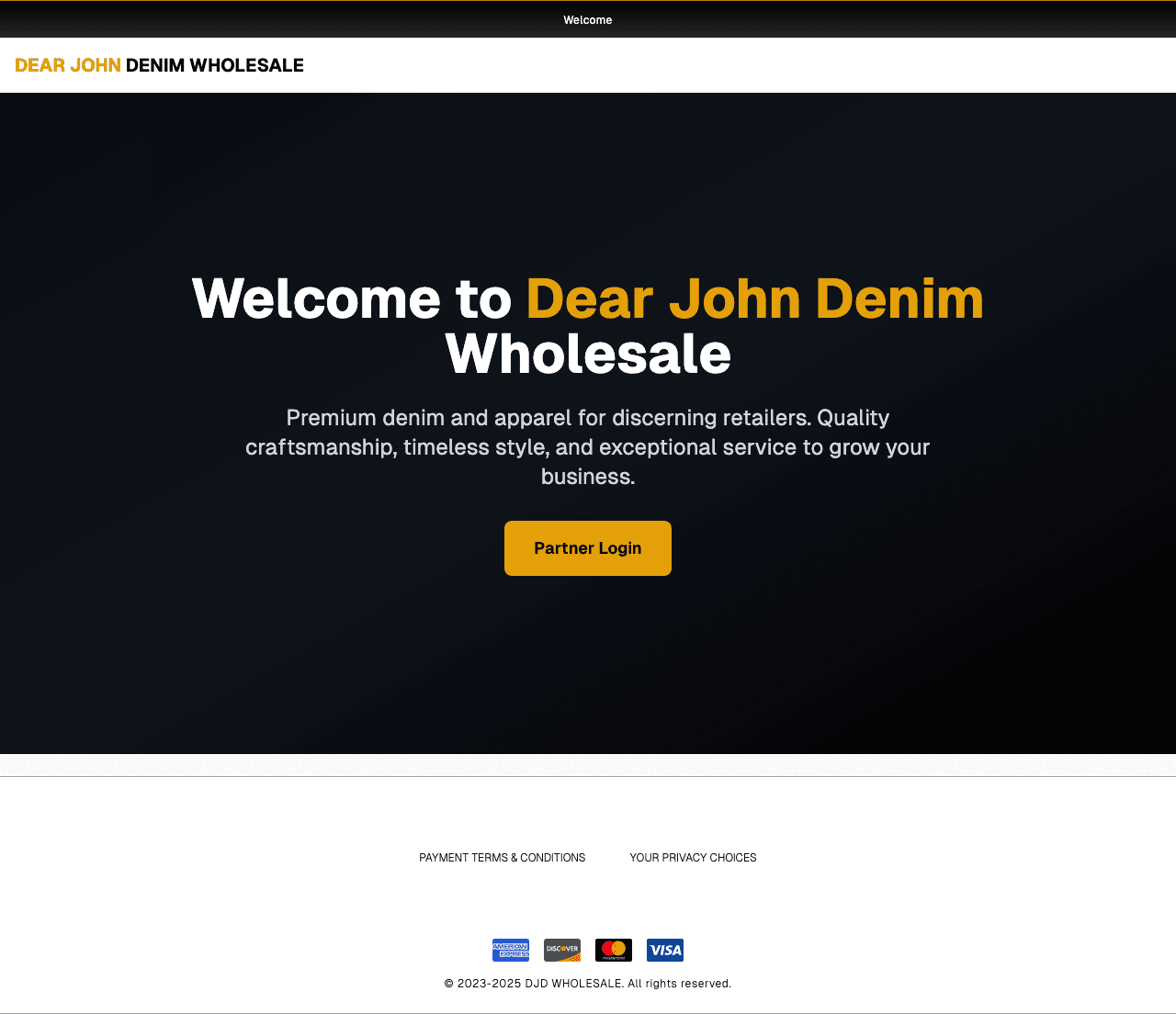 DJ Headless Wholesale Platform